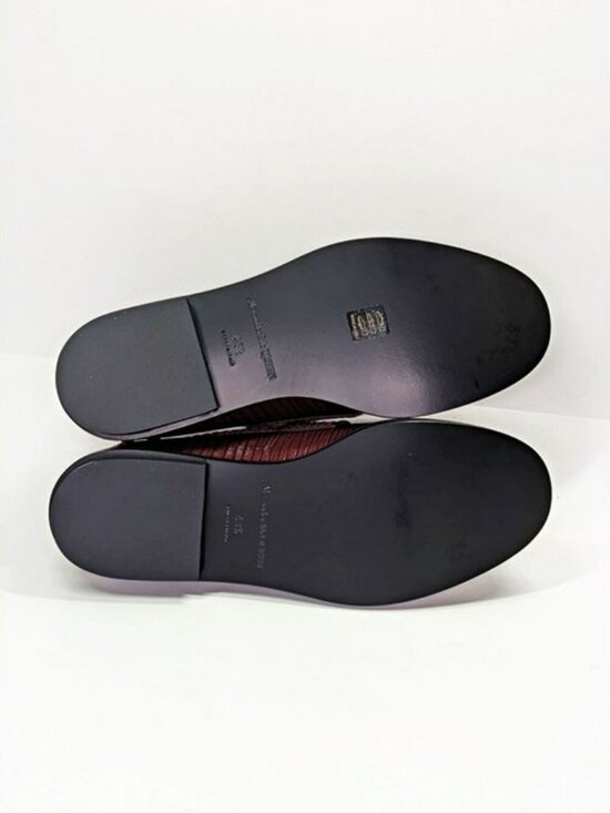 Alexander McQueen Men\'s Croc Embossed Apron Toe Loafers Size 43.5 (MSRP $990) main image 8